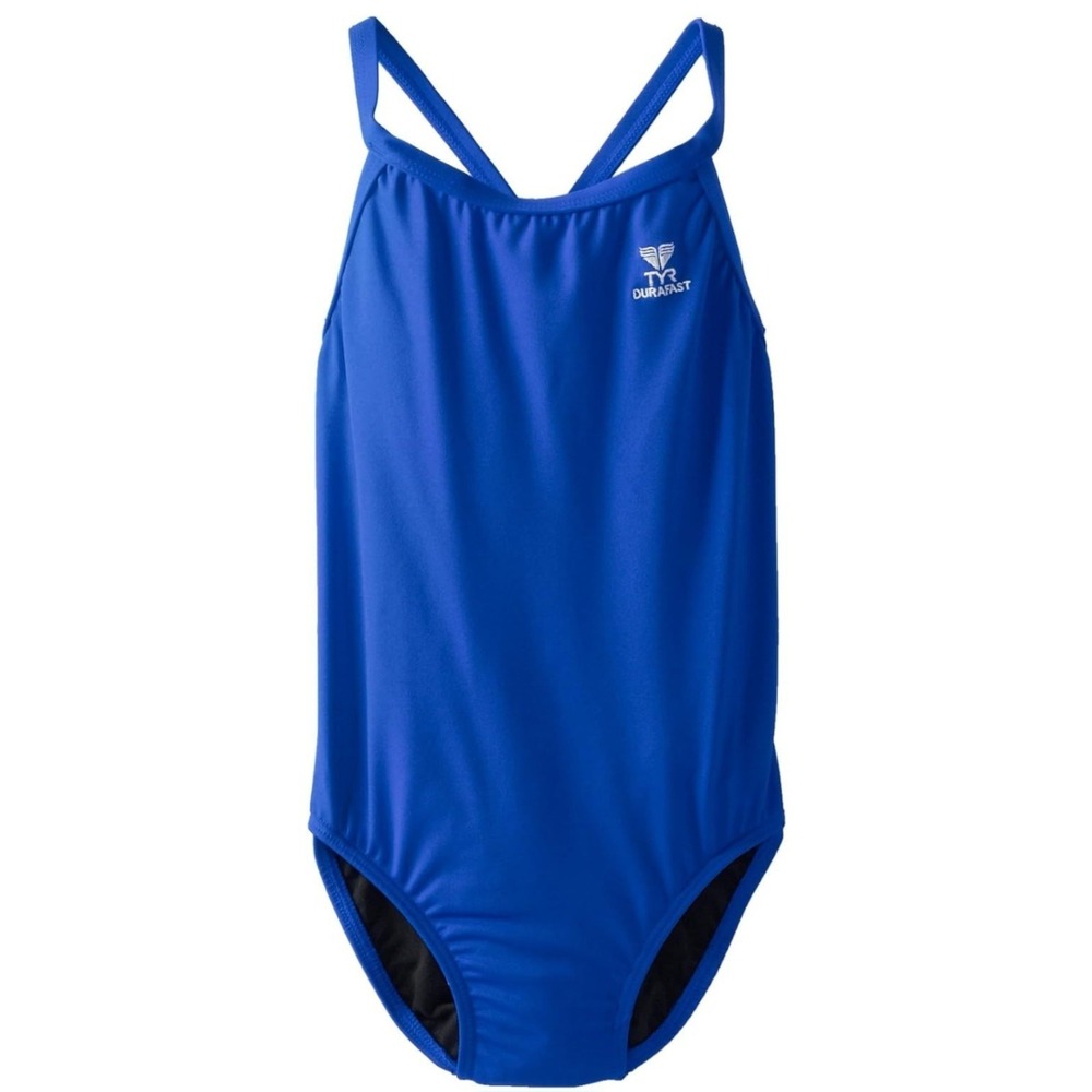 TYR Women's TYReco Solid Diamondback One Piece Swimsuit, Royal Blue, 28 Small NW